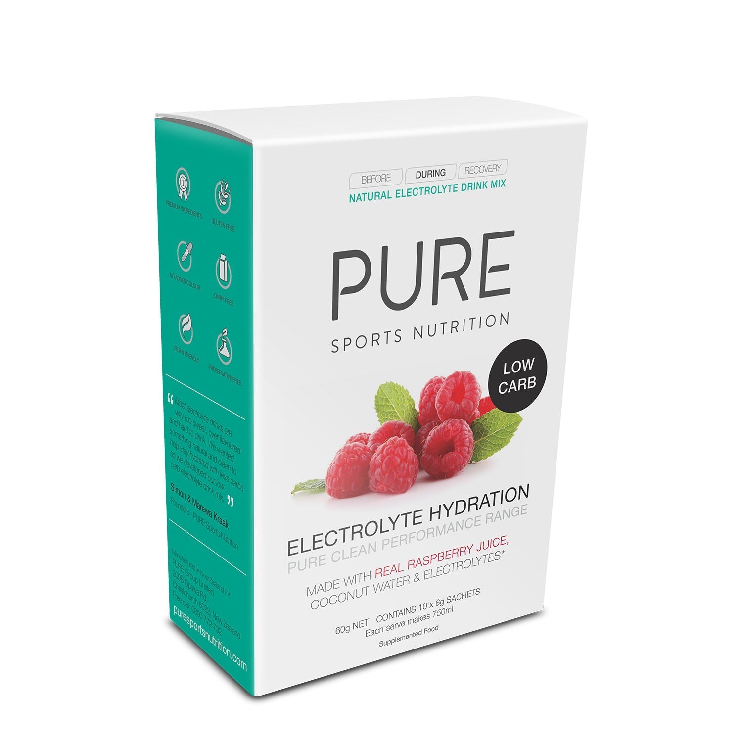 PURE Electrolyte Hydration Low Carb - Raspberry