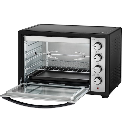 Black+Decker Toaster Oven 50L With Double Glass Layer 2000W, TRO50RDG