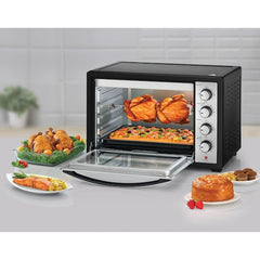 Black+Decker Toaster Oven 50L With Double Glass Layer 2000W, TRO50RDG