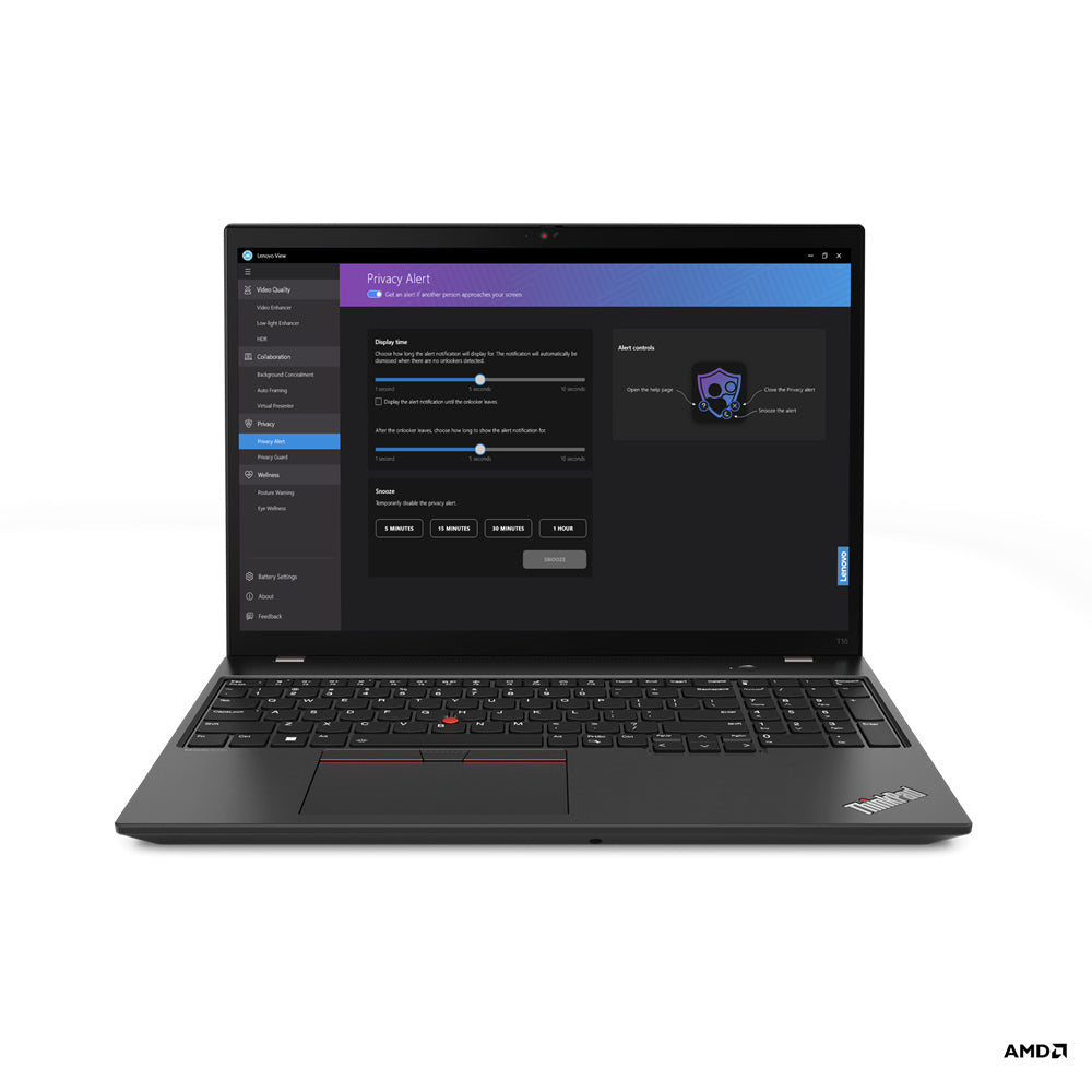 Lenovo, ThinkPad, AMD Ryzen 7 PRO 7840U, 16"inch, 16 GB LPDDR5x-SDRAM, 512 GB SSD, Windows 11 Pro, Black