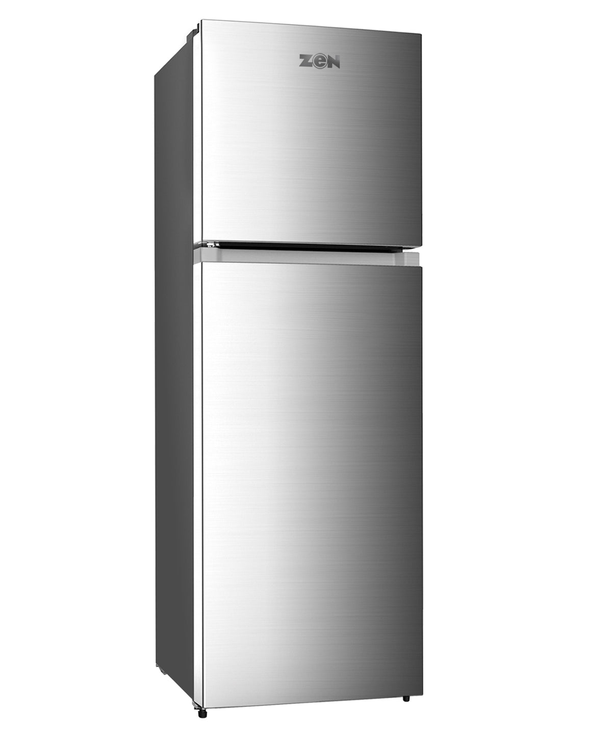 Zen Double Door CFC Fridge, Silver Finish With Lock & Key 350L, ZR350DSF