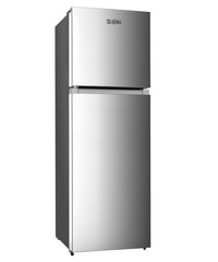 Zen Double Door CFC Fridge, Silver Finish With Lock & Key 350L, ZR350DSF